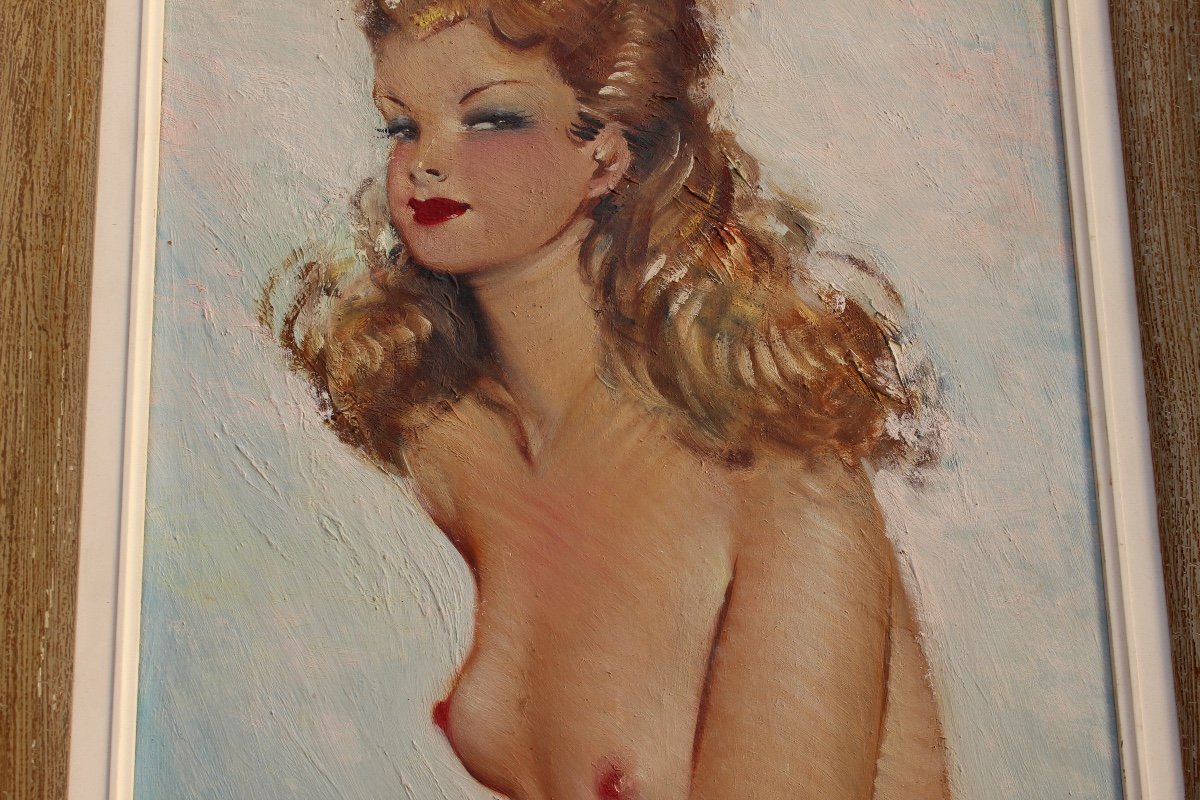 Portrait De Jeune Femme Aux Seins Nus-photo-3