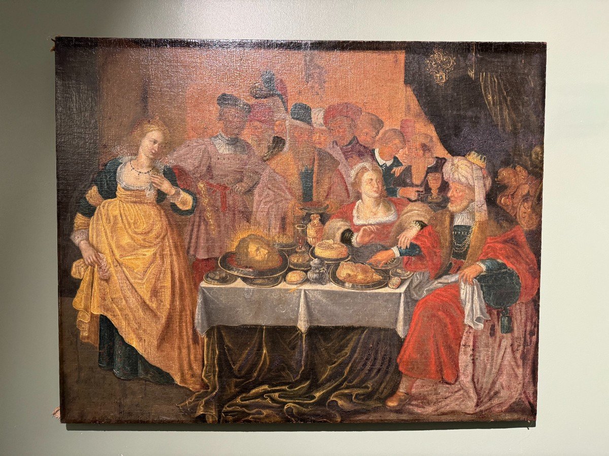 Flemish School - Frans Francken And His Workshop - The Banquet Of Herod - Early 17th Century-photo-7