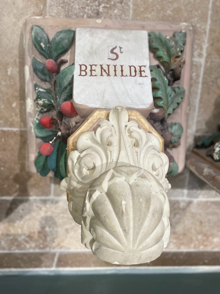 Pair Of Chapel Consoles - Saint Bénilde - XXth-photo-3