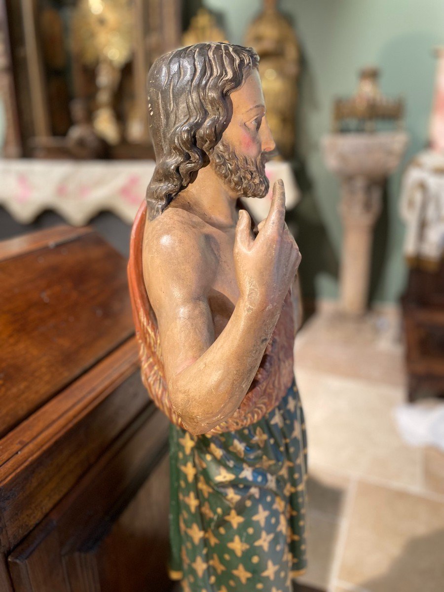 Saint John The Baptist - Wooden Subject - Nineteenth-photo-2
