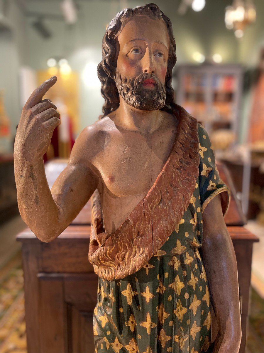 Saint John The Baptist - Wooden Subject - Nineteenth-photo-4