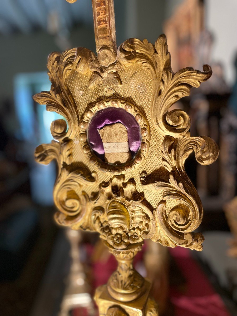 Monstrance Reliquary Of Saint Fiacre, Blaise And Trophine - Eighteenth-photo-4