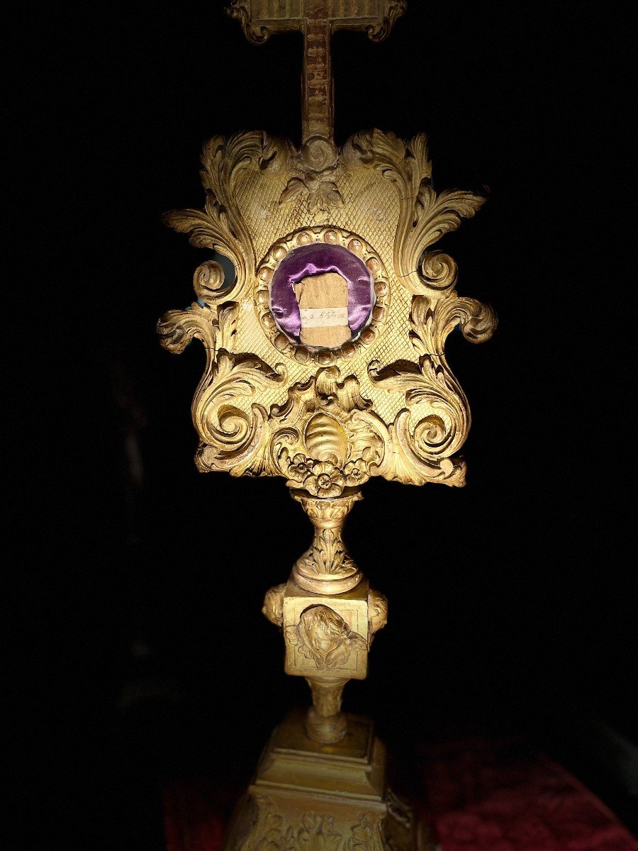 Monstrance Reliquary Of Saint Fiacre, Blaise And Trophine - Eighteenth-photo-5