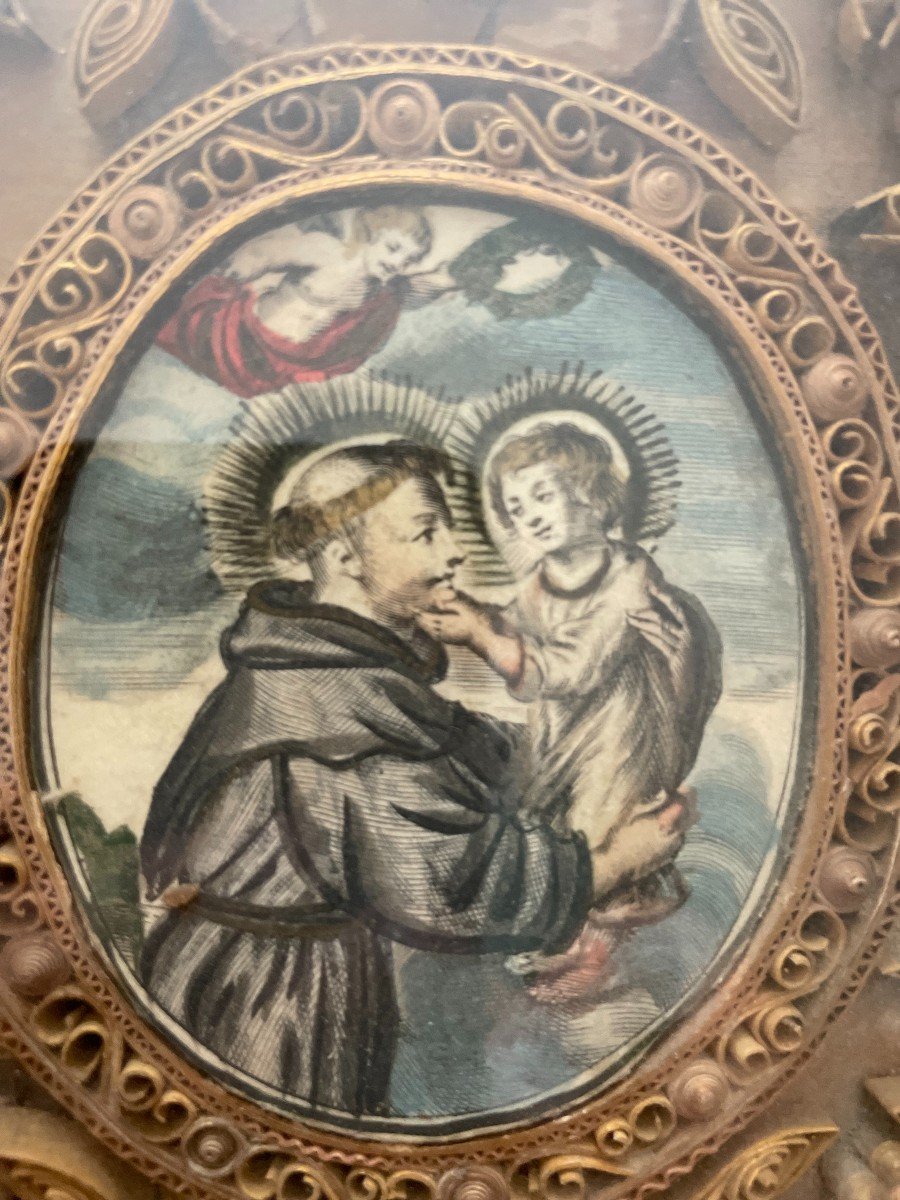 Reliquary Table Saint Anthony Of Padua - Nineteenth-photo-2