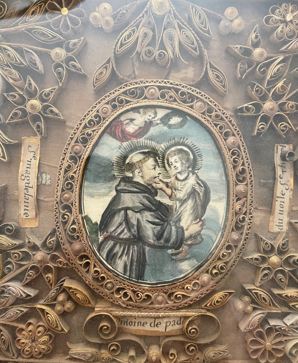 Reliquary Table Saint Anthony Of Padua - Nineteenth-photo-2
