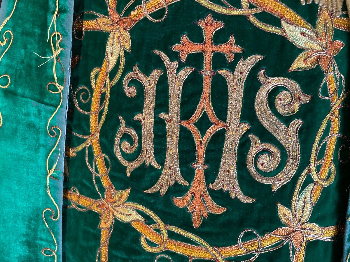 Chasuble Velours-  Parure Complète - XIXe-photo-5