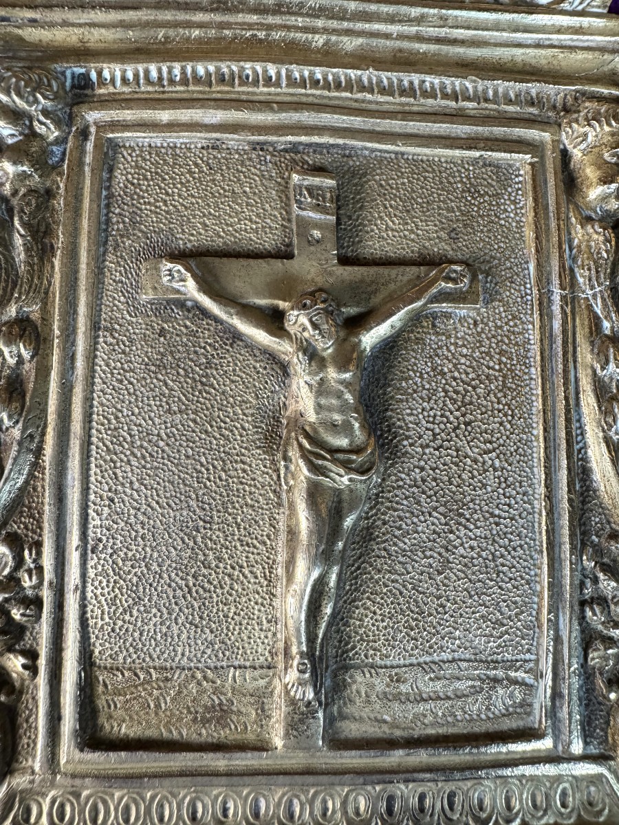 Baiser De Paix En Laiton - XIXe -photo-4