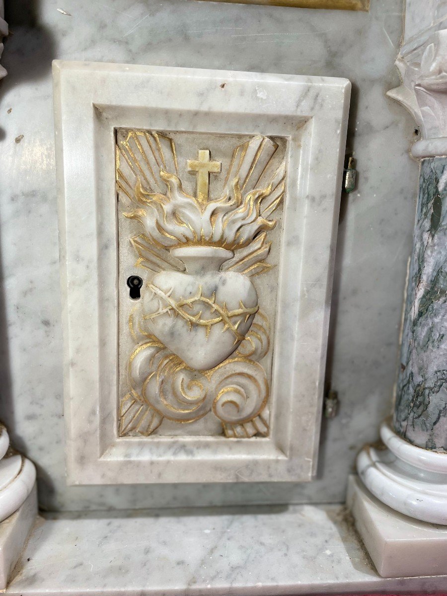 Marble Tabernacle Facade - 19th Century-photo-3