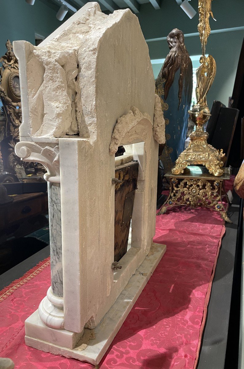 Marble Tabernacle Facade - 19th Century-photo-6