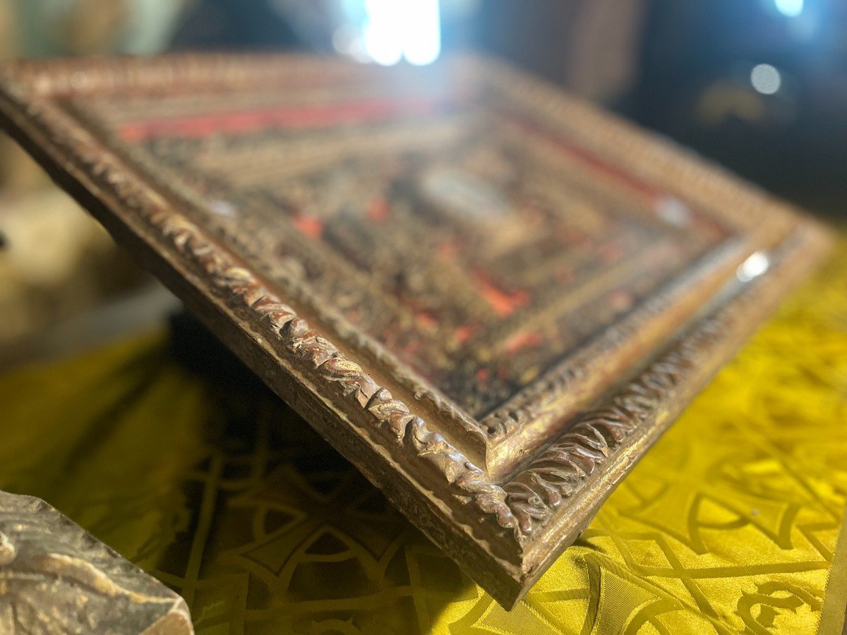 Large Reliquary Paperolles Of Saints Martyrs - Late 17th Century-photo-3