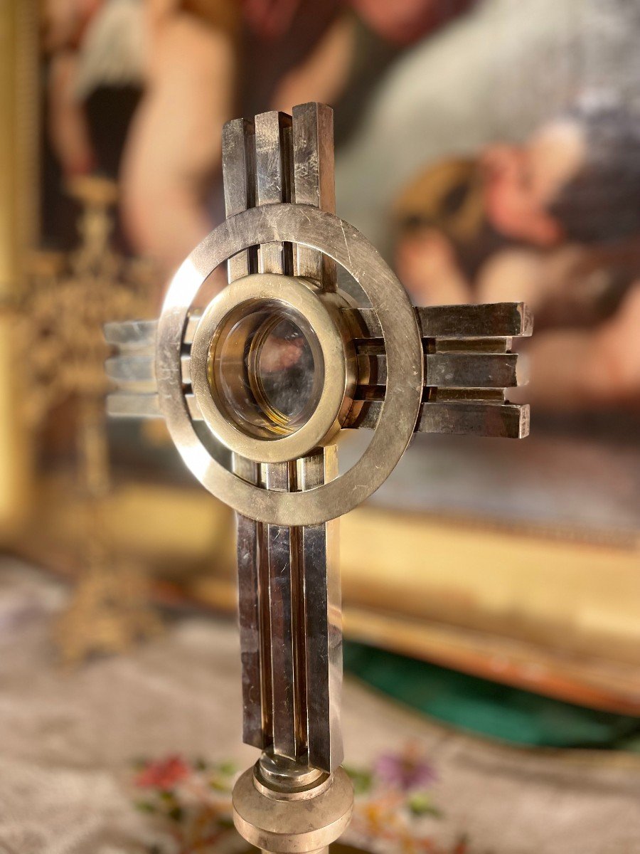 Brass Monstrance - Art Deco - 20th Century