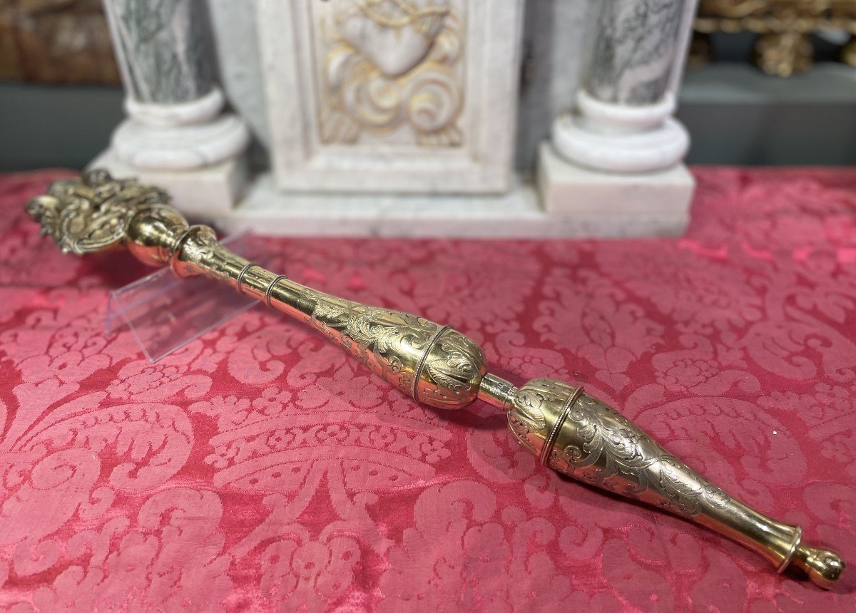 Sceptre Marial En Vermeil - XIXe-photo-4