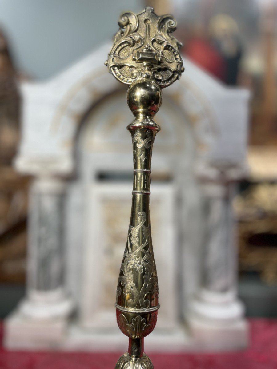 Sceptre Marial En Vermeil - XIXe