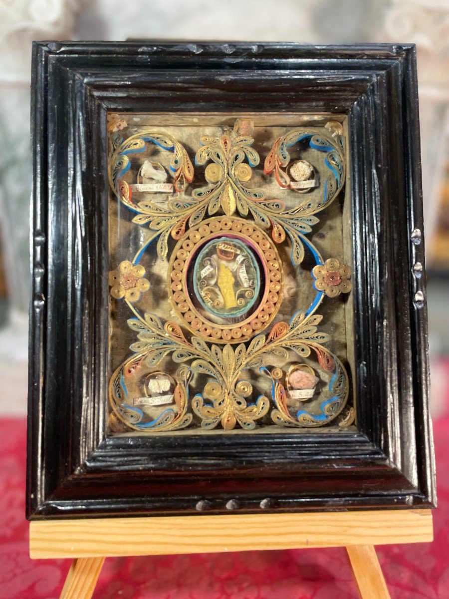 Paperolles Reliquary Of The Virgin With The Nine Relics-photo-4