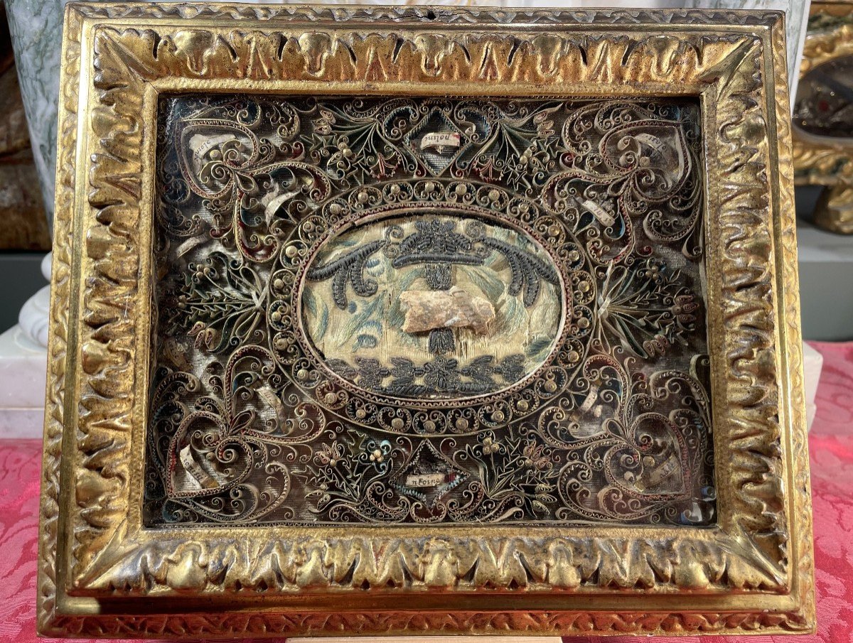 Tableau Reliquaire Saint Clément - XVIIIe