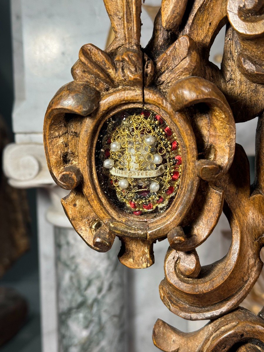 Reliquary Of Saint Alexander Decorated With Cherubs - 18th Century -photo-3