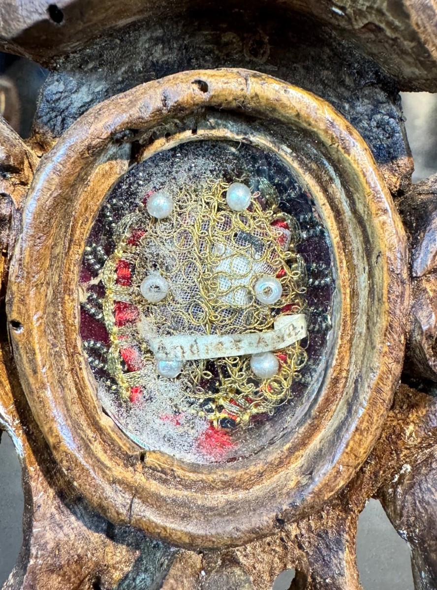 Reliquaire De Saint Alexandre à Décor D’angelots - XVIIIe -photo-3