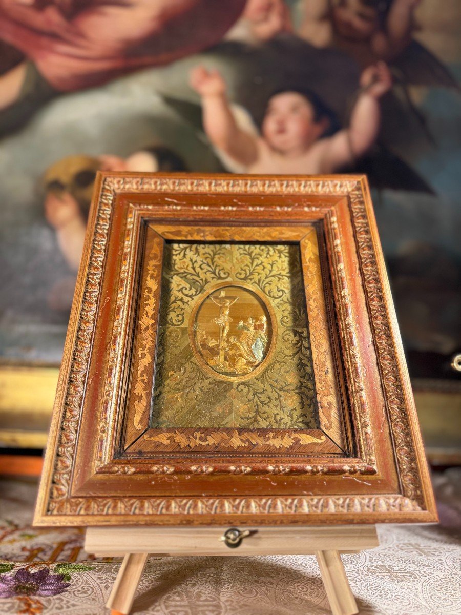 Fervent Work In Straw Marquetry – 19th Century-photo-2