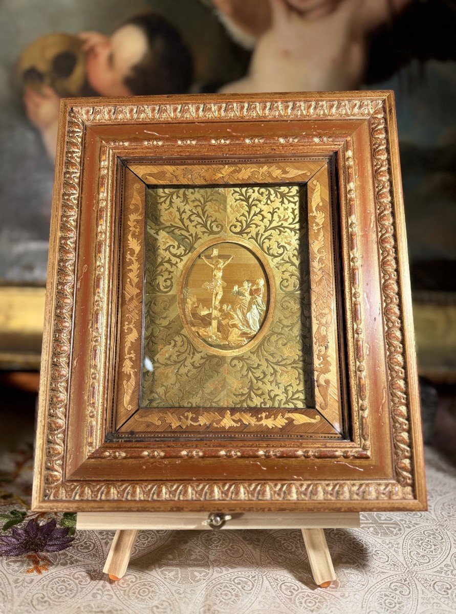 Fervent Work In Straw Marquetry – 19th Century-photo-3