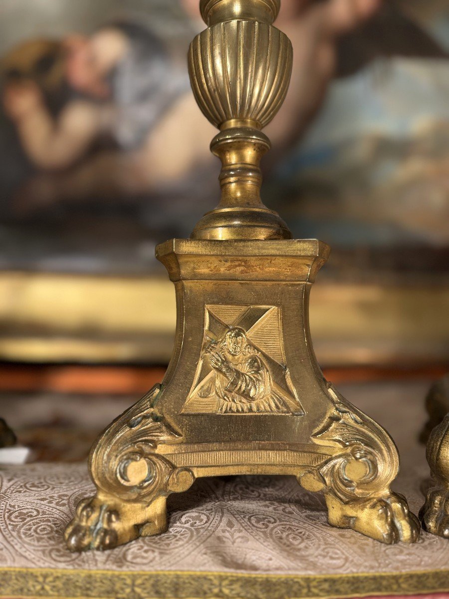 Large Altar Garnish - 19th Century-photo-5