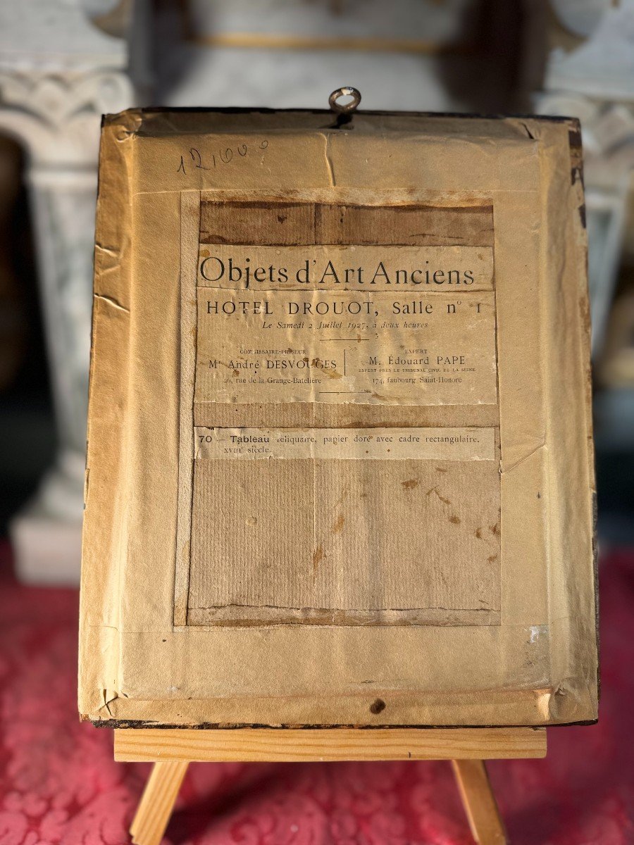 Paperolles Reliquary With 8 Relics - 18th Century-photo-1