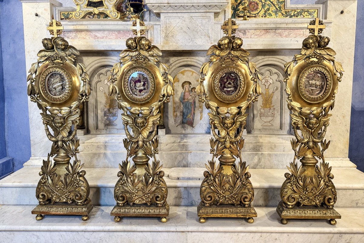 Four Remarkable Monstrances Reliquaries - Circa 1700 