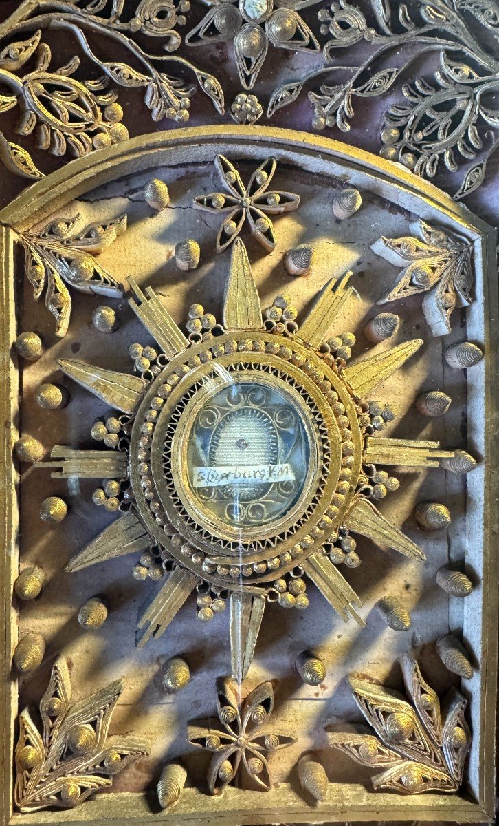 Reliquaire De Sainte Barbara – Tout Début XIXe -photo-4