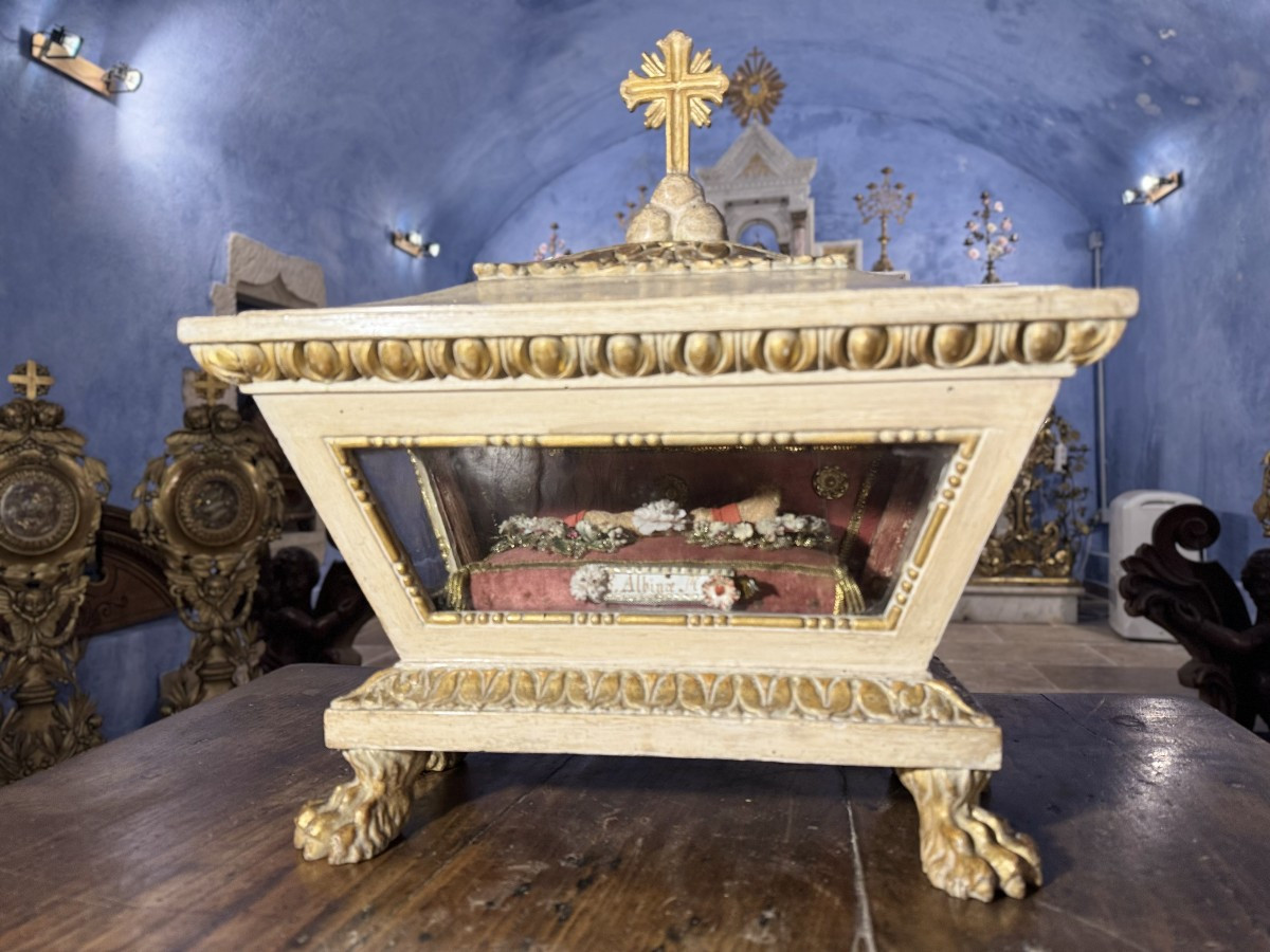 Chasse reliquaire De Sainte Albinae - XVIIIe