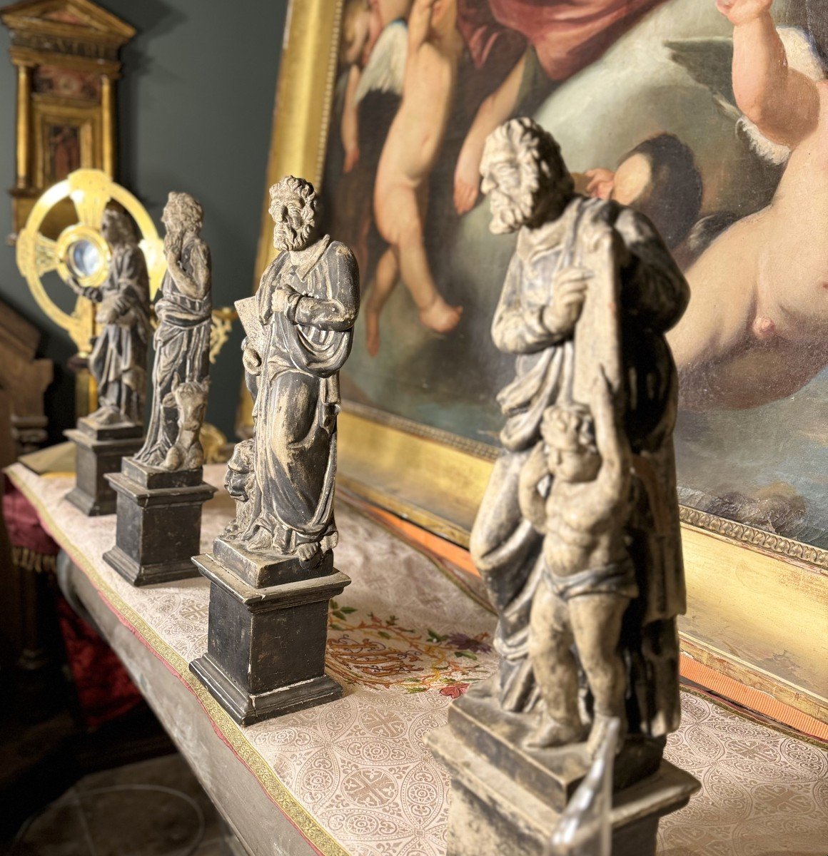 Statues Of The Four Evangelists - Circa 1800-photo-2