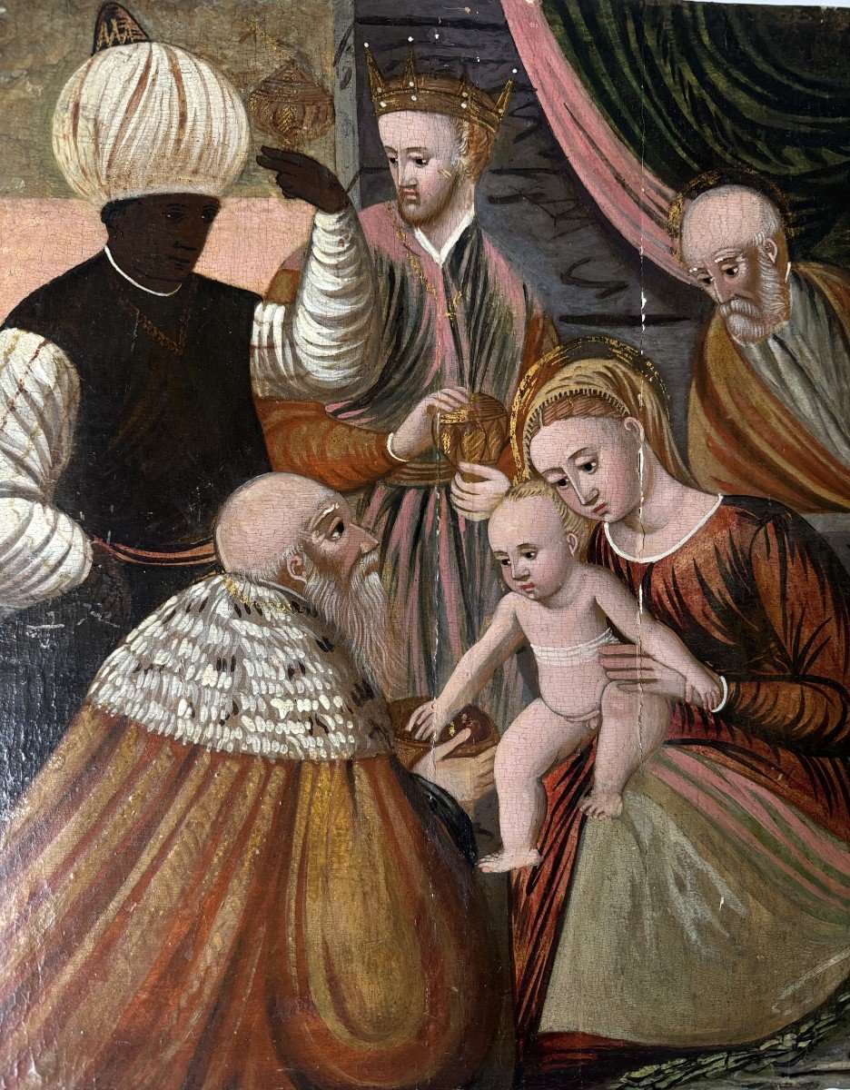 The Adoration Of The Three Wise Men - Circa 1600