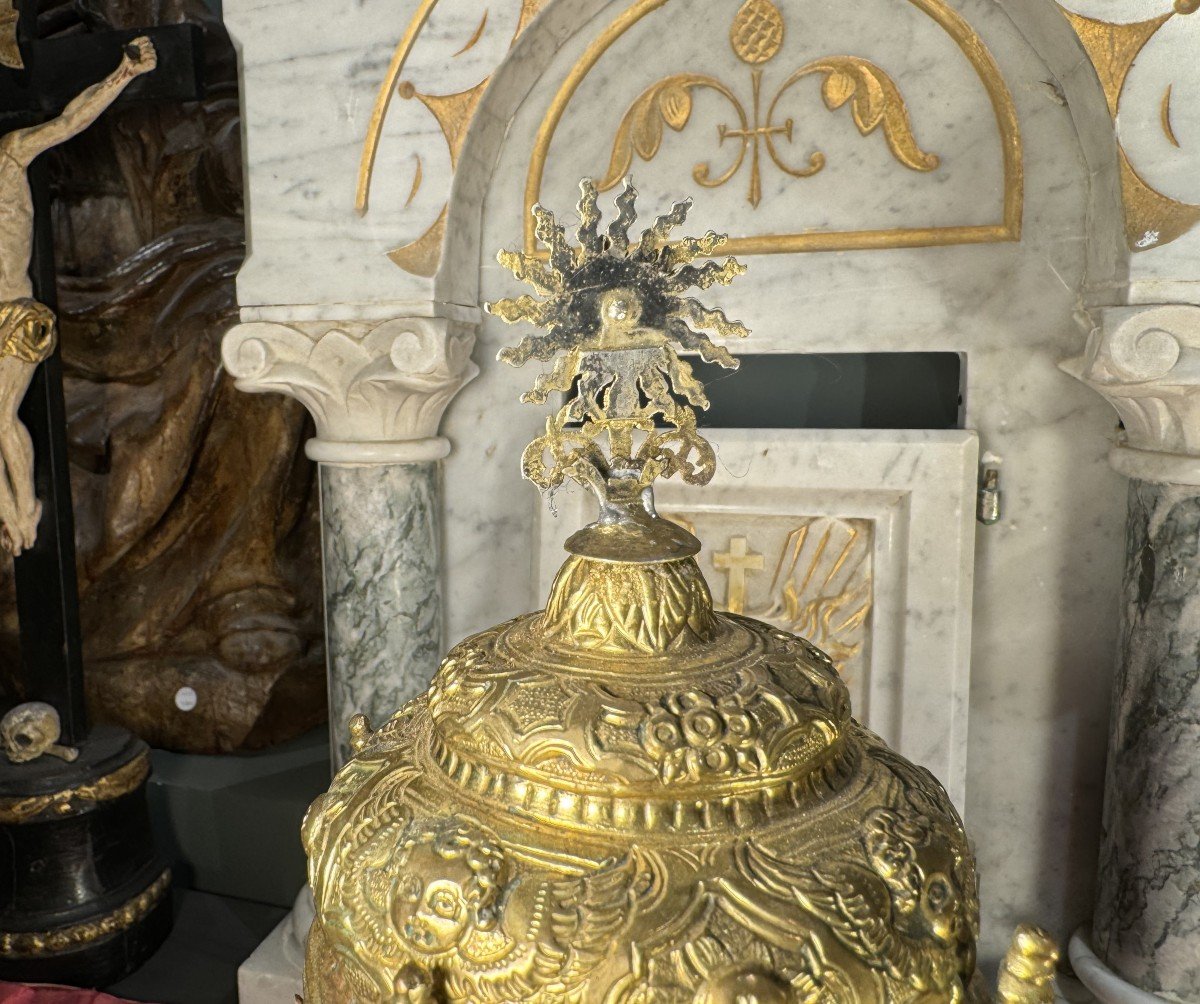 Monstrance Reliquaire De Saint Amantia – Circa 1700-photo-2