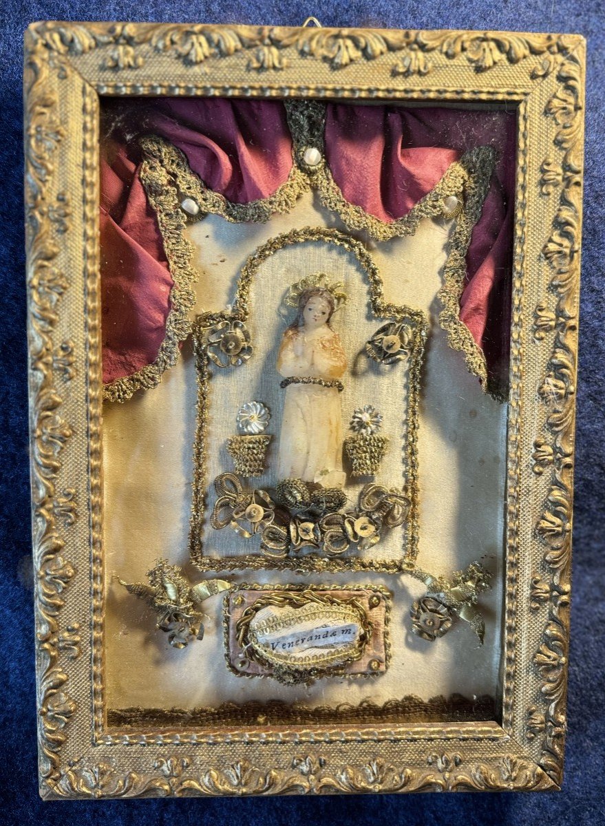 Tableau Reliquaire Sainte Vénéranda – XVIIIe-photo-2
