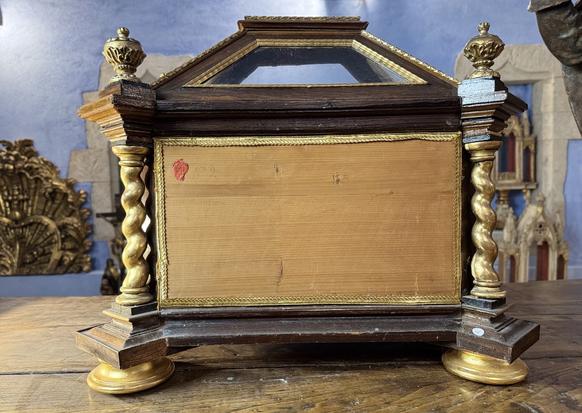 Remarquable Chasse  Reliquaire De La Compagnie Sainte Ursule – XIXe-photo-6