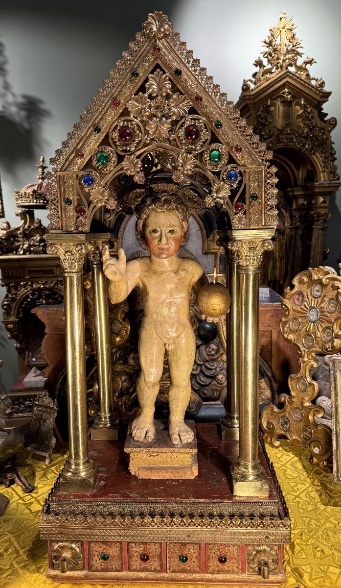Important Neo-gothic Ciborium – Circa 1900-photo-6