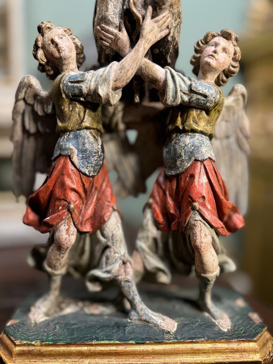 Statue Reliquaire De Saint François d'Assise - XVIIe-photo-3