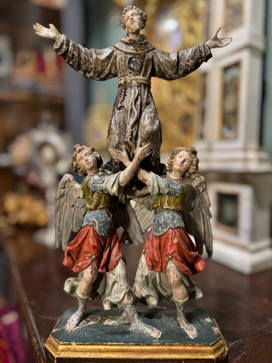 Statue Reliquaire De Saint François d'Assise - XVIIe
