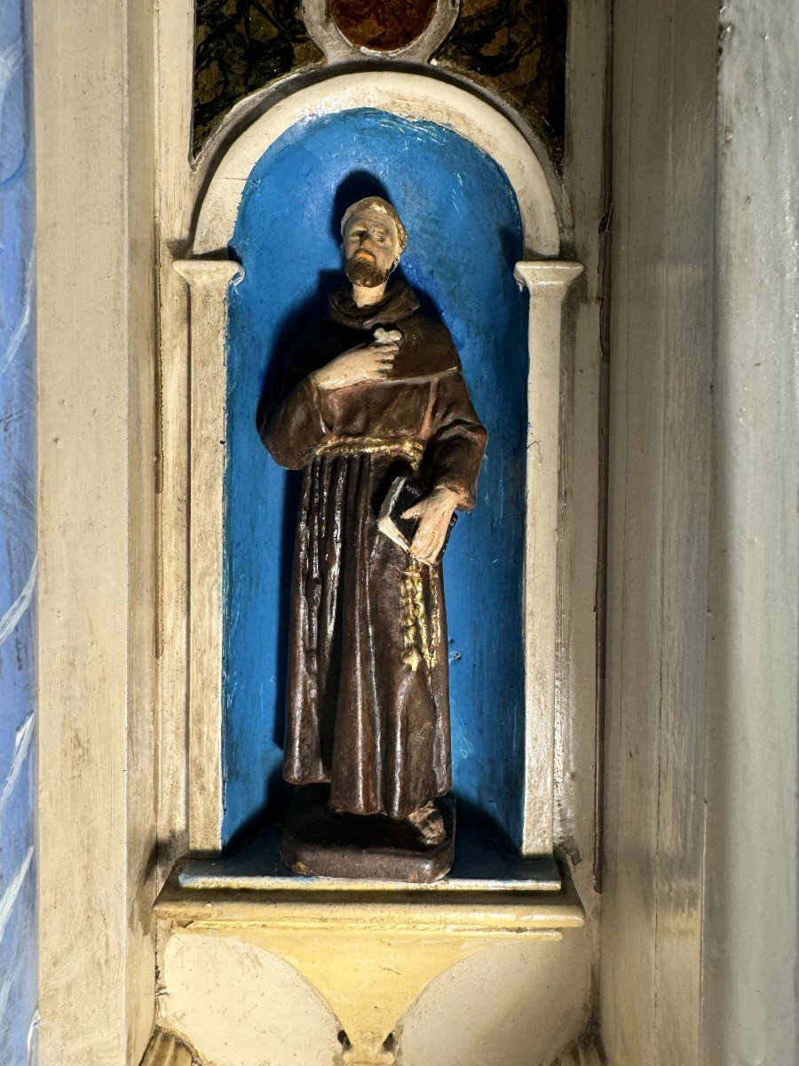 Retable Miniature – Christ Aux Outrages - XVIIIe-photo-1