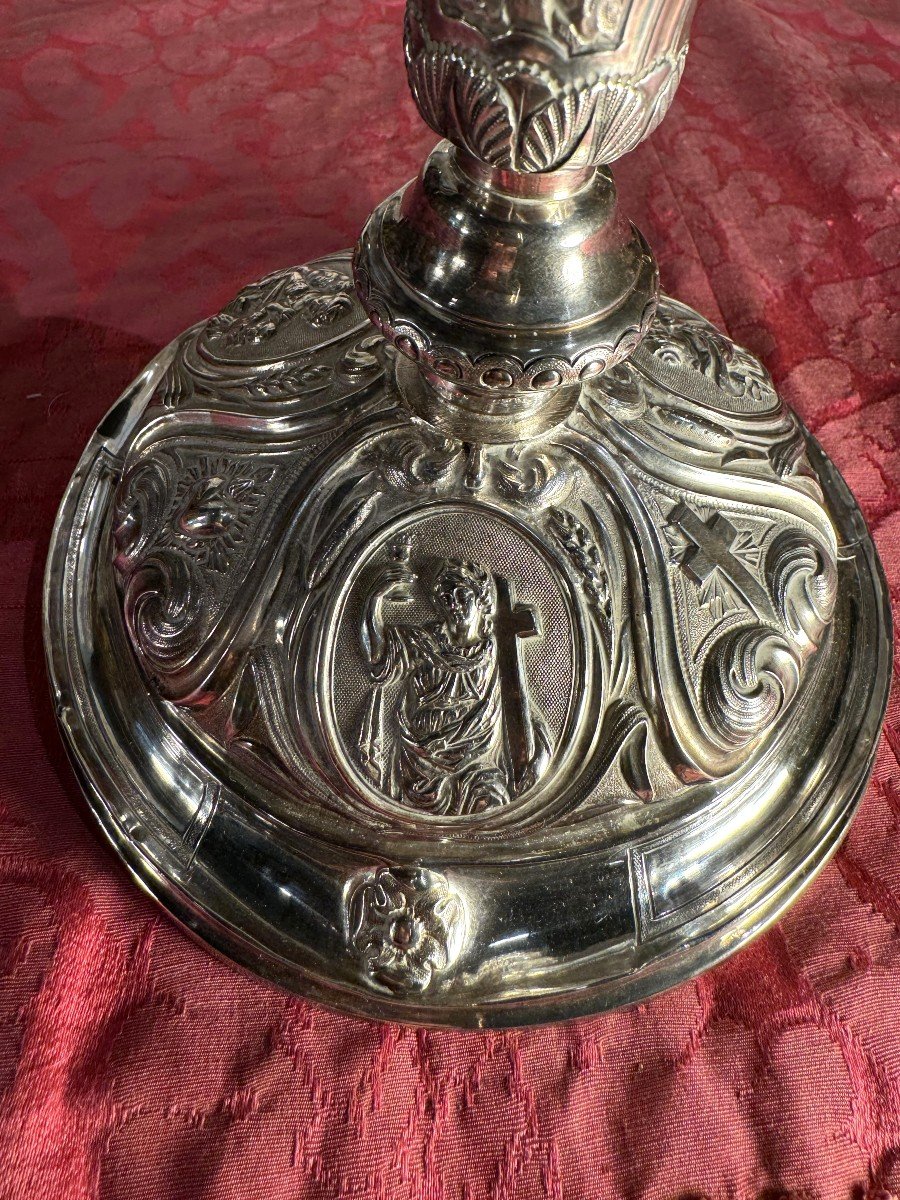 Calice Tulipe En Argent 925/1000e - XIXe-photo-3