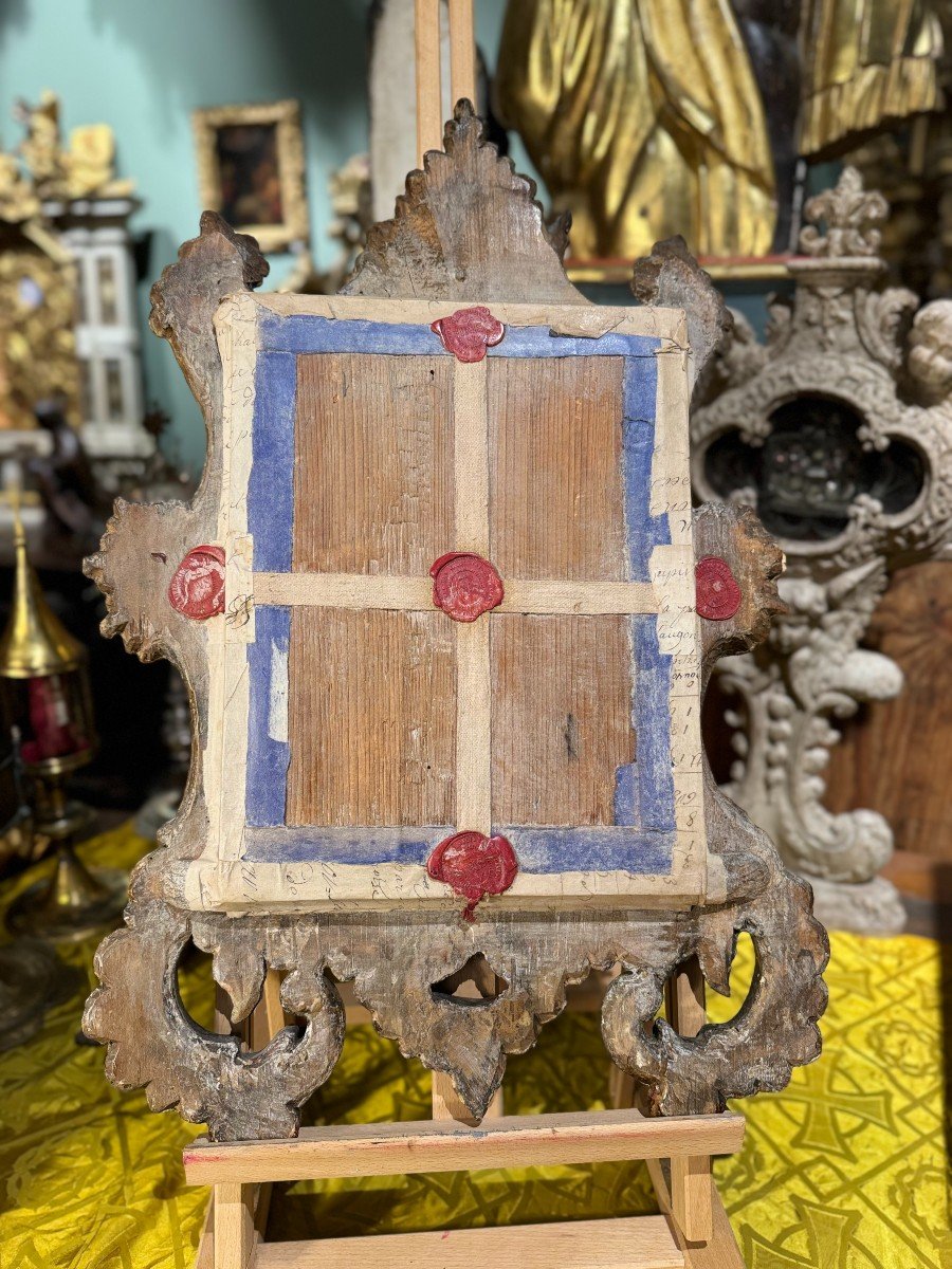 Relic Of Saint Maurice With Interesting Seals Of The Ursulines – Circa 1700-photo-2