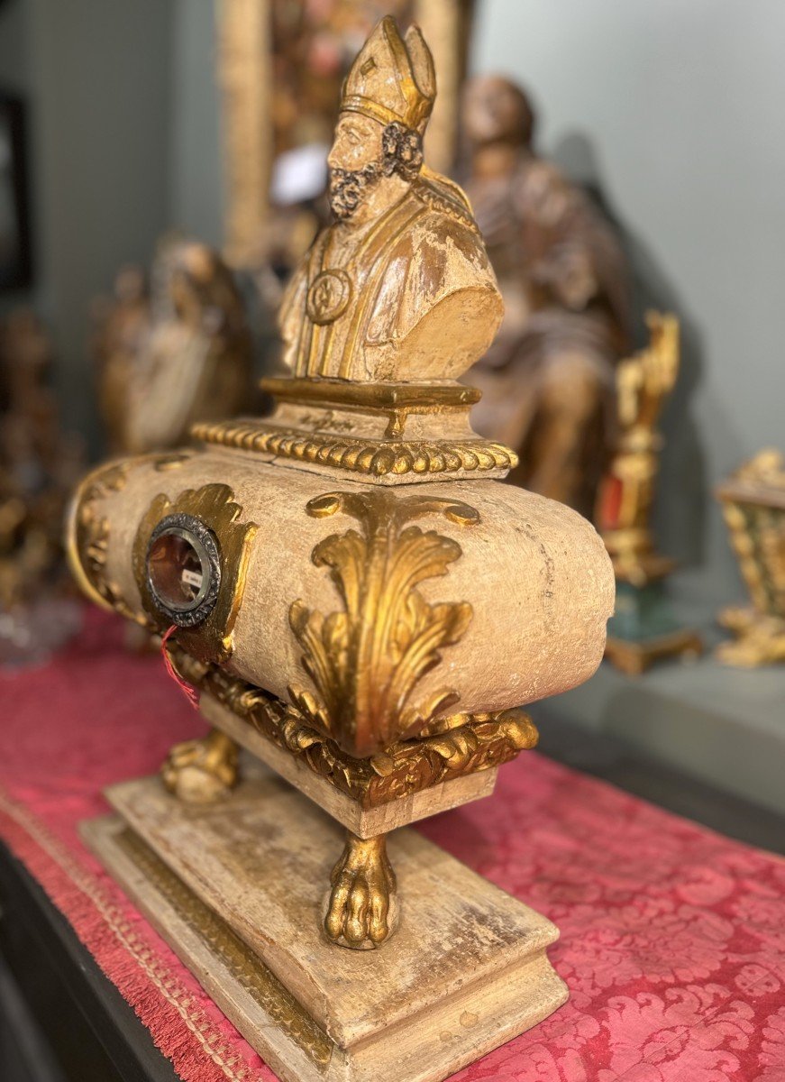 Chasse Reliquaire De Saint Frédéric, évêque Et Martyr - Fin XVIIe-photo-2