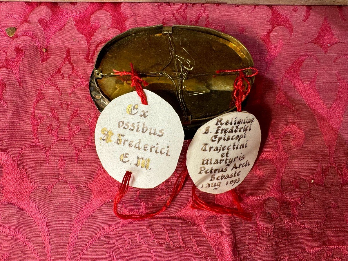 Chasse Reliquaire De Saint Frédéric, évêque Et Martyr - Fin XVIIe-photo-4