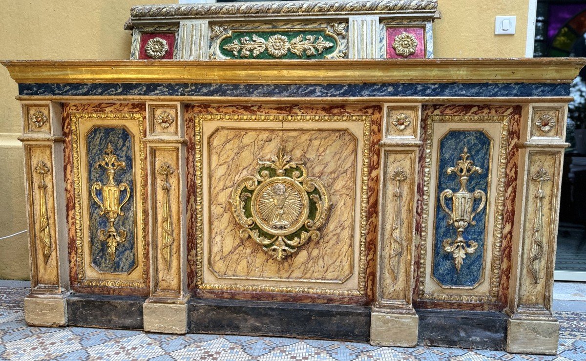 Autel Baroque En Bois - XVIIIe