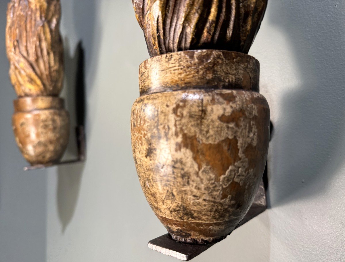 Pair Of Fire Pots - 18th Century -photo-2