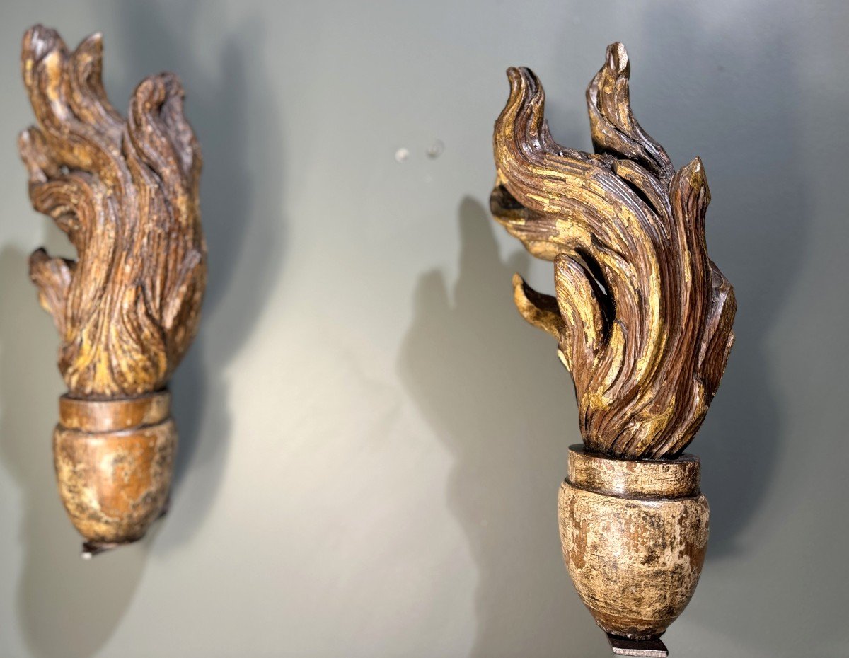 Pair Of Fire Pots - 18th Century -photo-1
