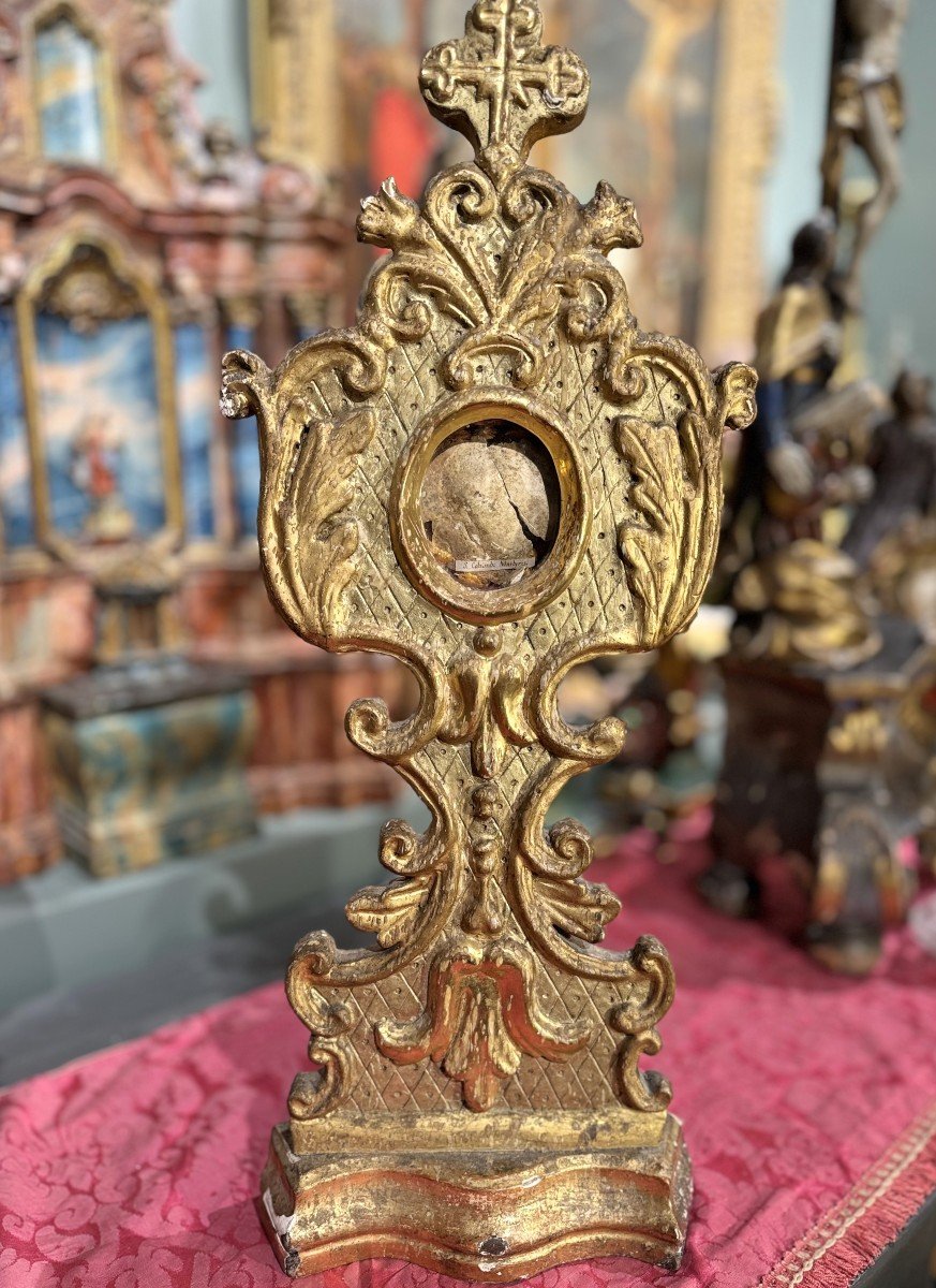 Monstrance Reliquaire De Saint Columbi – XVIIIe    -photo-2