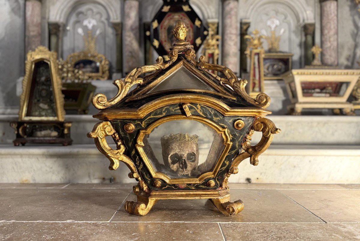Italian Glazed Hunting Cabinet - 18th Century -photo-2