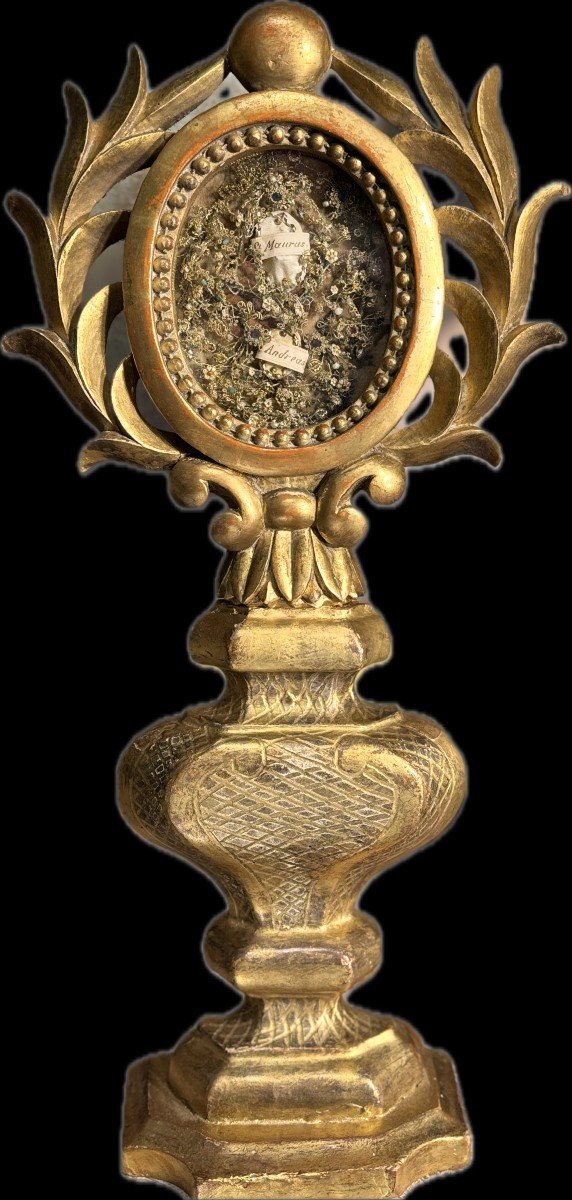 Monstrance Reliquary Of Saints Maur And Andrew - Late 18th Century  