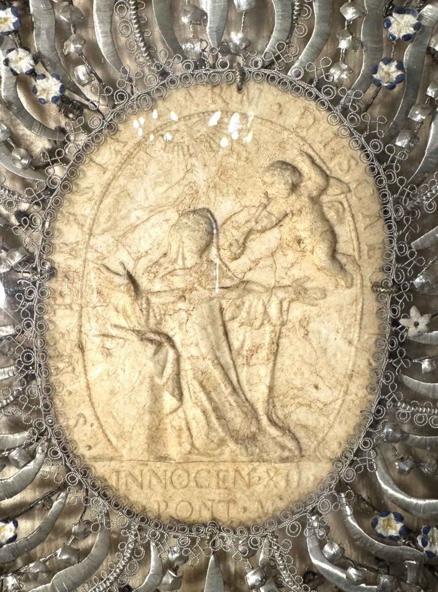 Important Pair Of Reliquaries With Fourteen Relics - Early 19th Century  -photo-4