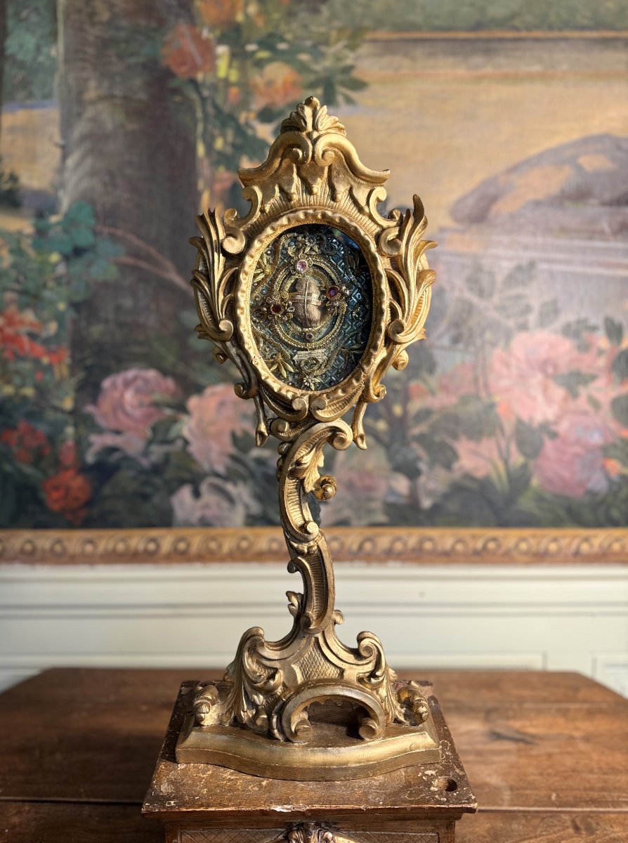 Monstrance Reliquary Of Saint Bartholomew - 18th Century -photo-2