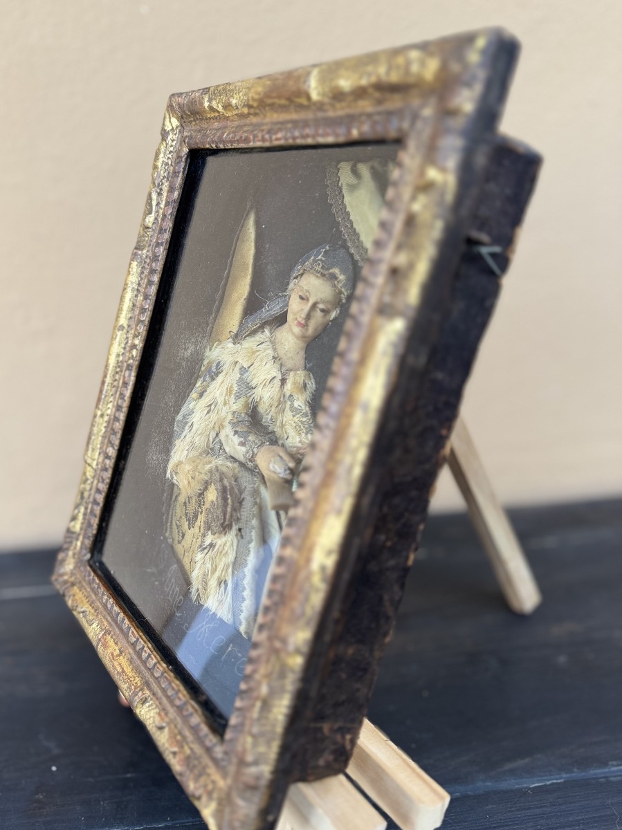 The Education Of The Virgin – Dressed Wax – 18th Century  -photo-3